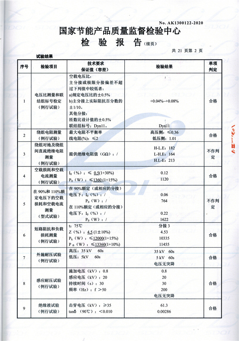 高低压试验报告-S11-1250师宗师宗师宗油浸式变压器-2.jpg